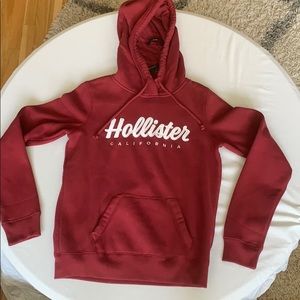 Hollister Women’s Red Hoodie Sweatshirt